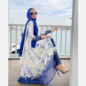 فستان صيفي معرق,, (ID-00977)