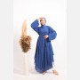 فستان شيفون ناعم ~ طويل وواسع الأكمام (ID-00954)
